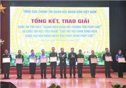 Quân khu đạt giải cao trong hai cuộc thi tìm hiểu pháp luật và viết tiểu phẩm pháp luật cấp toàn quân